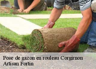 Pose de gazon en rouleau  corgirnon-52500 Artisan Fortin