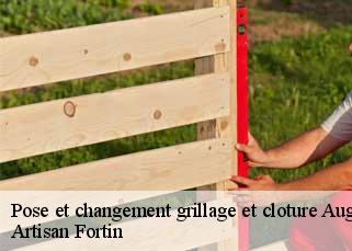 Pose et changement grillage et cloture  augeville-52270 Artisan Fortin